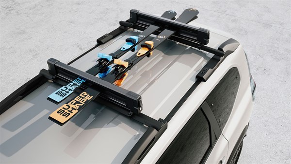 ski racks on crossbars - Dacia Jogger
