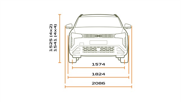 Dimensions - Striker - Dacia
