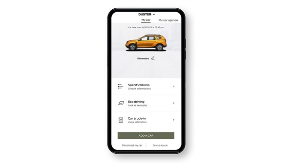 My Dacia mobile application